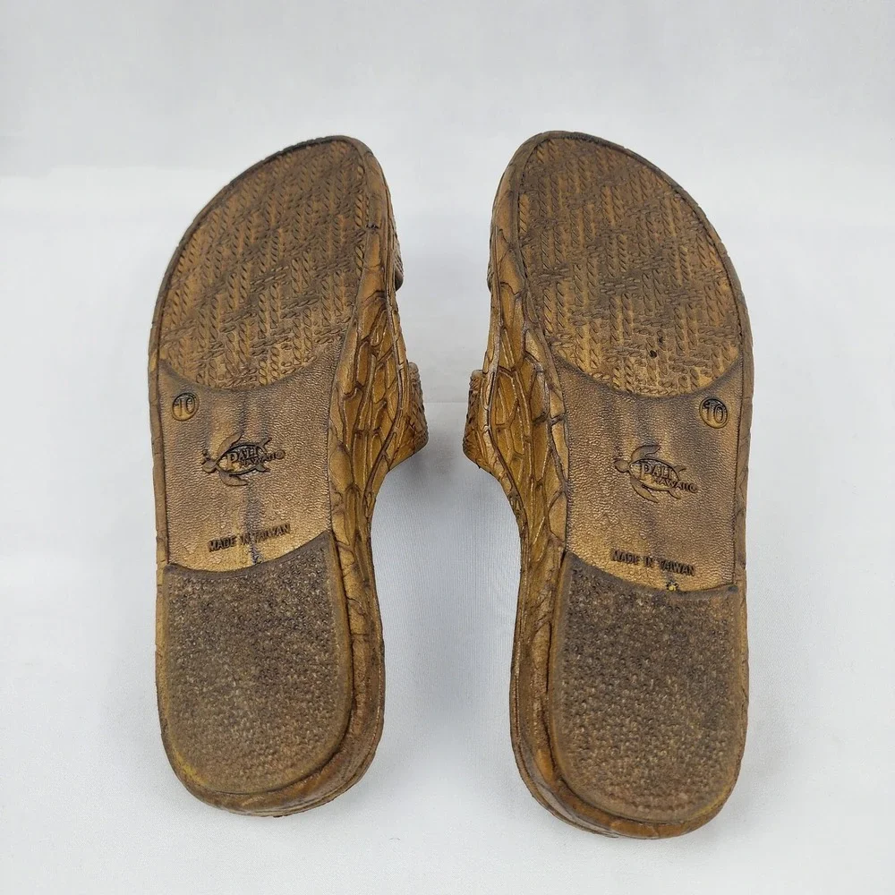 Pali Hawaii‎ Colored Jandal in Light Brown Mens Size 10 Made in Taiwan